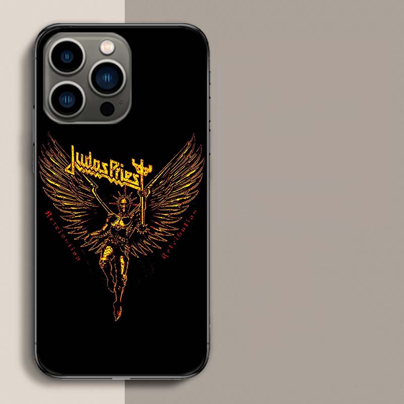 

J-Judas P-Priest Band Phone Case For Iphone 17 Air 15 Pro 14 Plus 16 Pro Max 17E 16E 12 13 Mini 11 Cover Cute Fundas iPhone 15 Plus
