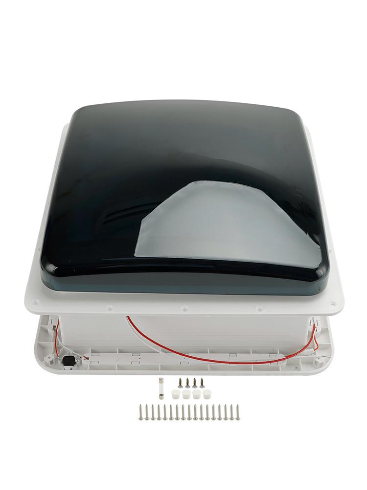 14" Wohnmobil Wohnwagen Dachluke 3-Gang Motor Wohnmobil Ventilator 12V Dachfenster mit LED-Licht