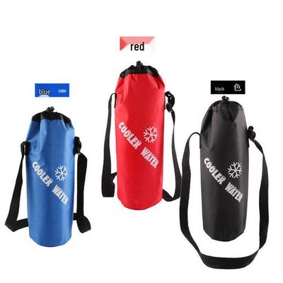 Sac à glace isotherme portable 1,5 L: Housse pliante en tissu Oxford pour la conservation des boissons froides