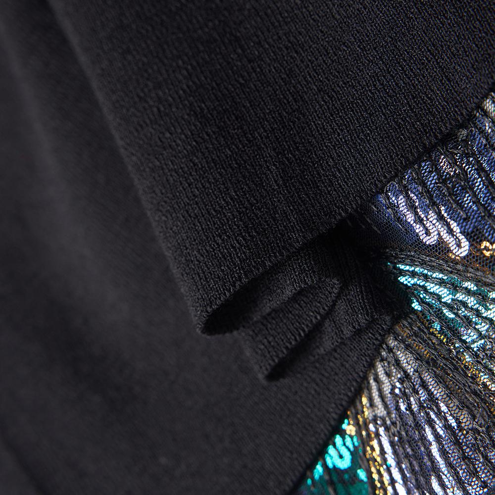 Spring Knitted Women Personalized Mini Skirt Elastic High Waist Sequins Luxury  A-Line Party Skirts Sexy Shiny C-226