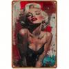 Metal Wall Art Sexy Showgirl Vintage Poster for Bar Decor