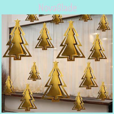 Christmas Decor Miniature Tree Star Snowflake Festive Hanging Ornament For Holiday Scene Decor