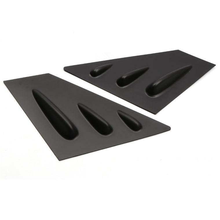 For Subaru WRX STI 2015 2016- ABS Front Window Triangle A Pillar Louver Shutters Cover Trim Sticker Car Styling Accessories матовый черный