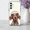 F-Funny Fashion D-Dog Art Phone Case For Samsung Galaxy A73,A72,A71,A70,A53,A52,A51,Soft Silicone Black Cover