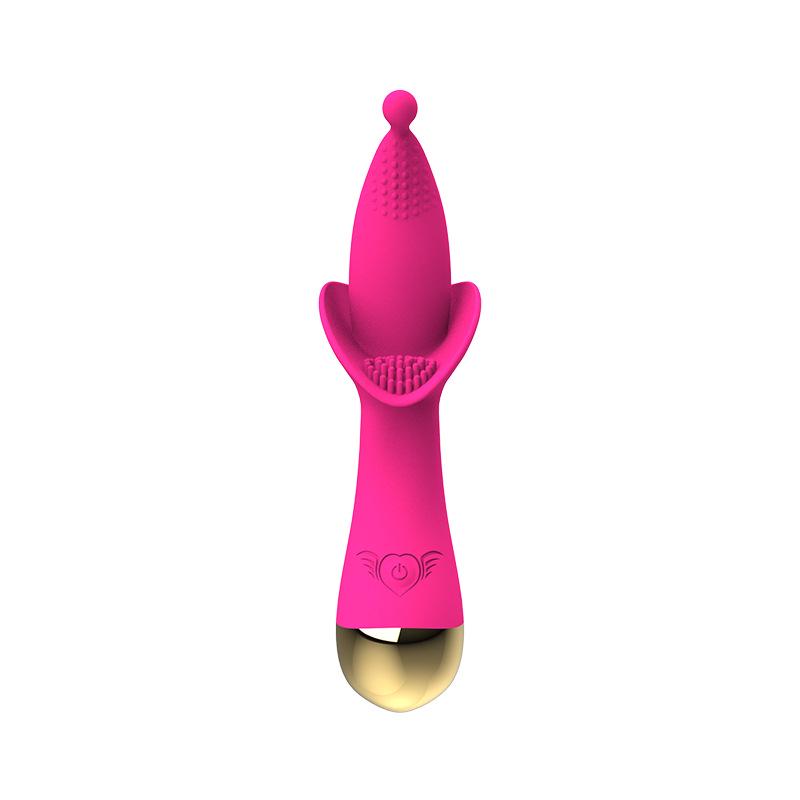 YEQU Silicone Heated Vibrating Tongue Massager for Women
