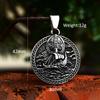Vintage Stainless Steel Viking Pirate Ship Pendant Necklace For Men Nordic Double Dragon Amulet Necklaces Fashion Jewelry Gifts
