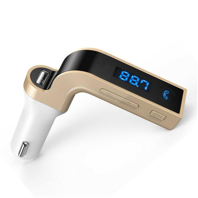 

1 шт. Автомобильный комплект громкой связи FM-передатчик Радио MP3-плеер USB-зарядное устройство