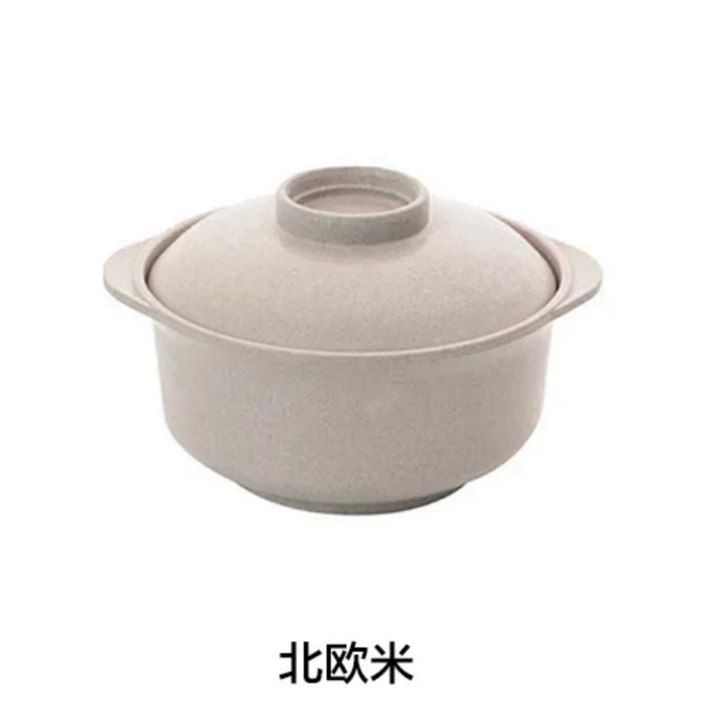 Instant Noodle Bowls with Lids Soup Hot Rice Bowls Japanese Style Students Food Container Healthy Tableware Bowl Tableware