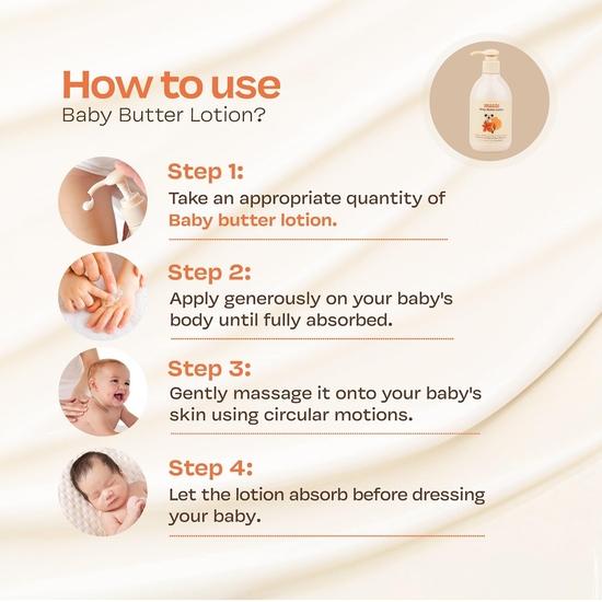 Maate Baby Body Butter Lotion (300 ml) | Enriched with Pure Kokum Butter & Sweet Flag Extract | Baby Body Lotion For Kids 0-12 years