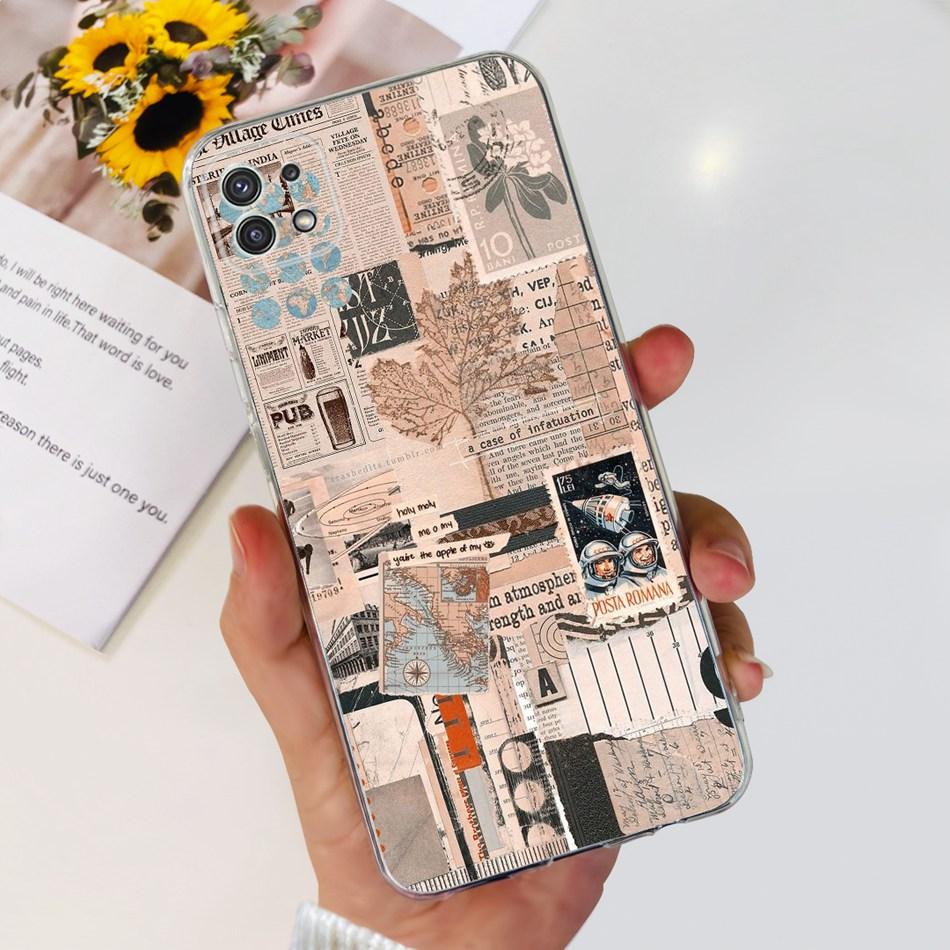 Stylish Phone Case For Samsung Galaxy A22 5G A22S A22 4G Transparent TPU Soft Silicone Back Cover For Samsung A22 A225F A226B