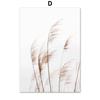 Tropical Plant Leaves Wall Art Canvas Paintings Rabbit Tails Grass and Flowers Posters and Prints Scandinavian Room Decoration