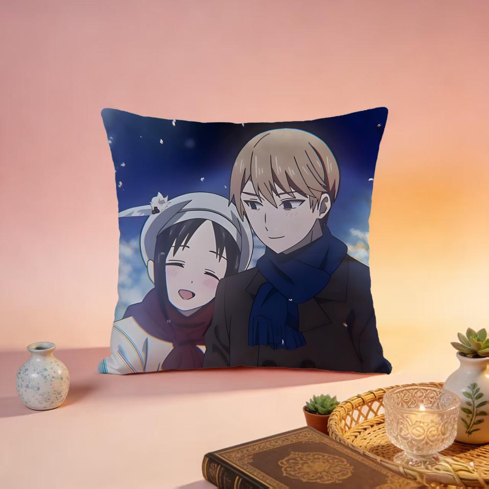 Fashion KKaguyasama Love Is Wared Cushion Cover Premium SkinFriendly Pillow Case MultiPurpose for Home Office Travel