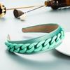 Women's Rural Wide Edge Color Chain Decoration Makaron Color Headband