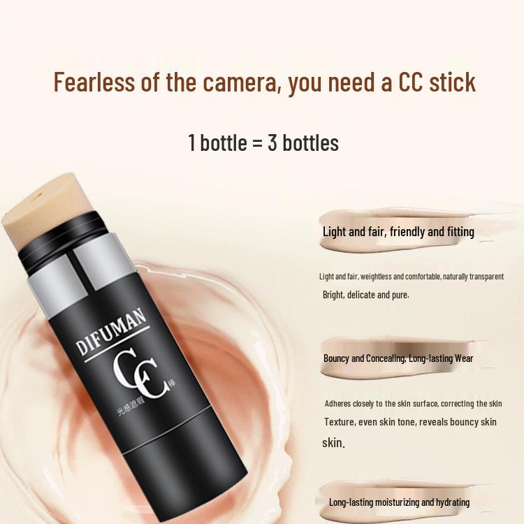 Diforman Luminous CC Stick: Lightweight, Long-Lasting Brightening Concealer & Non-Transfer BB Cream.