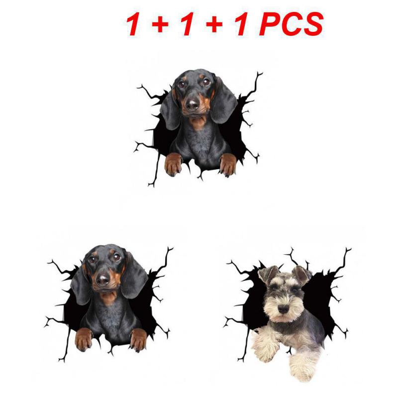 2/3/4PCS Wall Decals Unique Design Can Be Pasted Repeatedly Beautiful Durable Stylish Home Decor Dog Stickers Durable Materials