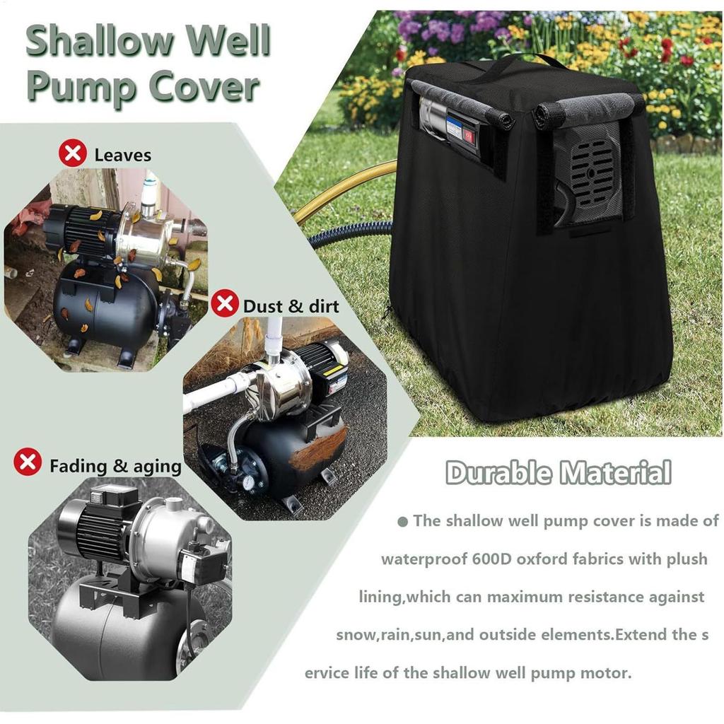 Decorative Well Pump Covers Anti-UV Protector Well Pump Protective Covers For Outside Garden Yard Backyard Farm Pathway Driveway