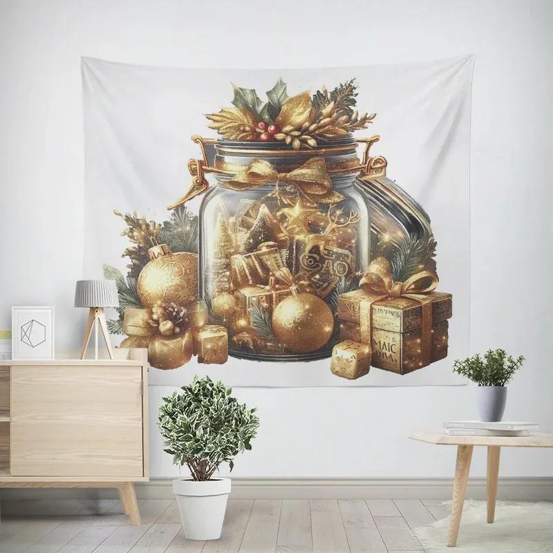 

Рождество Новый год Санта-Клаус Печенье Узор Гобелен Гостиная Диван Домашний Декор Гобелен 100x75cm