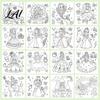 Compact Activity Book for Travel Children's Coloring Book with Cute Animal Theme Thick Paper Sketchbook Kids Preschool Painting Practice