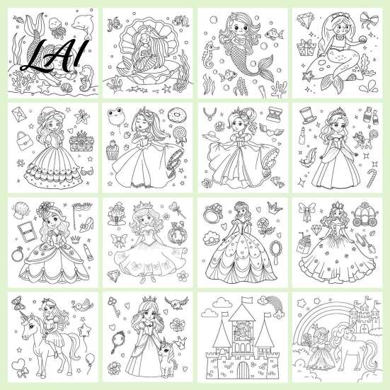 Compact Activity Book for Travel Children's Coloring Book with Cute Animal Theme Thick Paper Sketchbook Kids Preschool Painting Practice