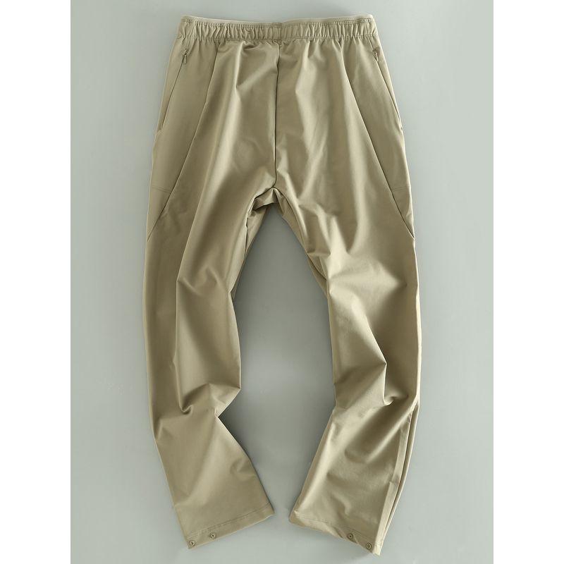 Men's Casual Pants with Elastic Waistband and Drawstring, Fashion Versatile Sports Pants, Trendy Brand