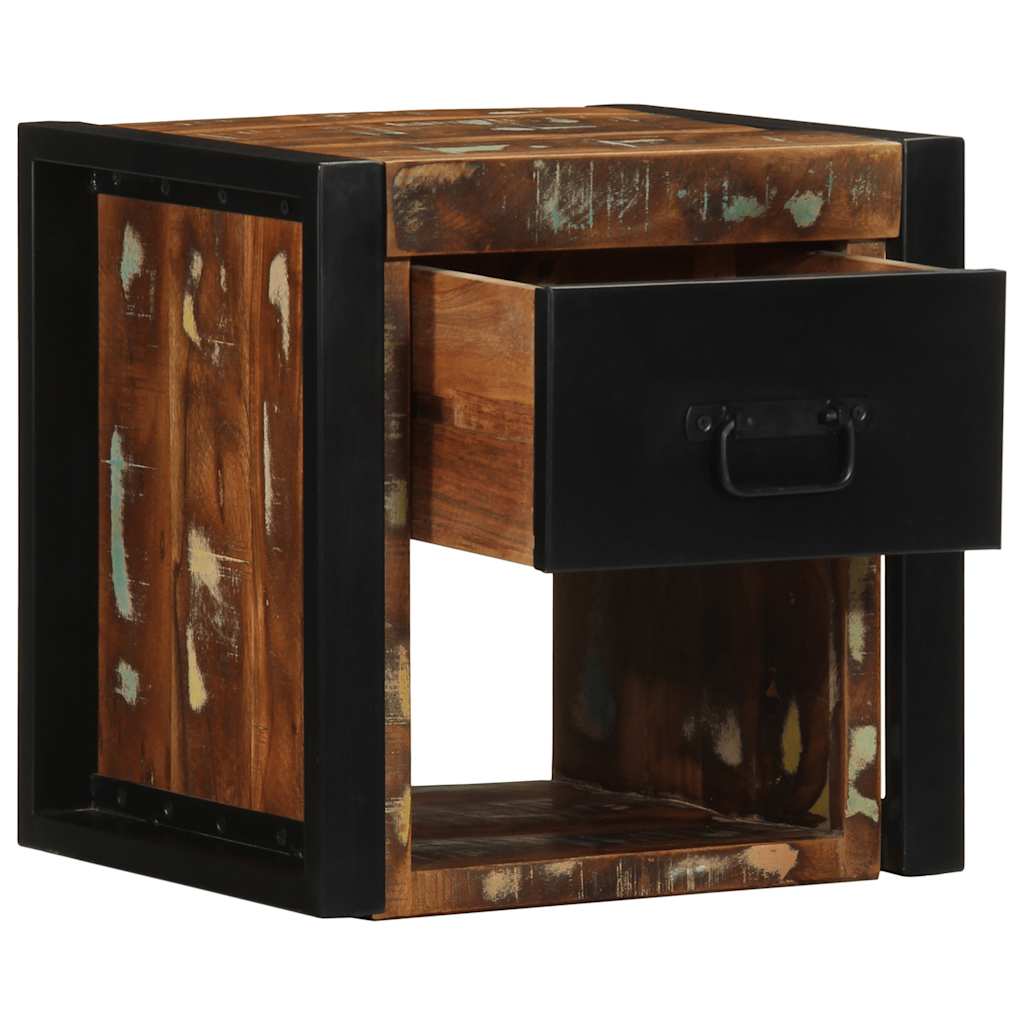 Nightstands (2 pcs) Multicolored 40 x 35 x 40 cm Reclaimed Solid Wood