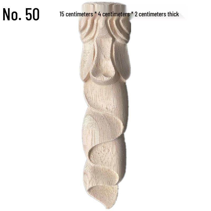 Europäische Massivholz-Schnitzerei-Applikation: Dekorative Blumen Schleife für Wände & Möbel