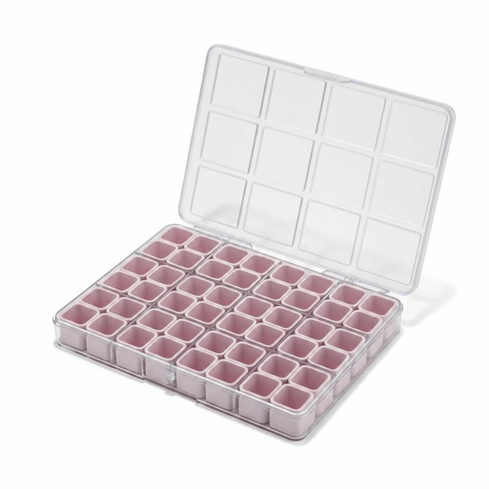 Plastic Nail Accessories Storage Box 48 Grids Home Storage Case New Bead Screw Container  Home