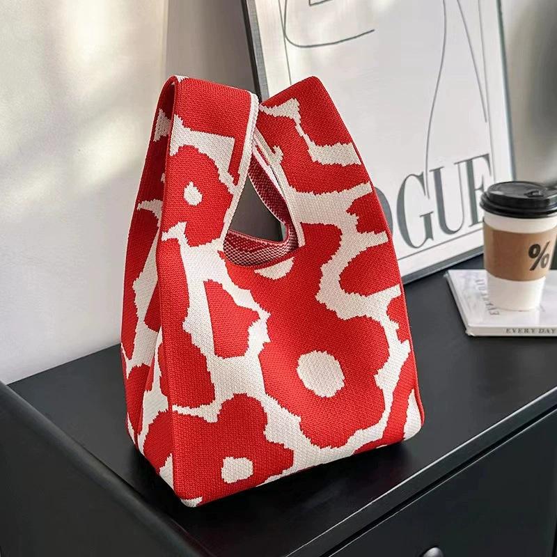 High quality thickened birthday banquet baby gift bag knitted bag gift woven bag handbag tote bag women's bag