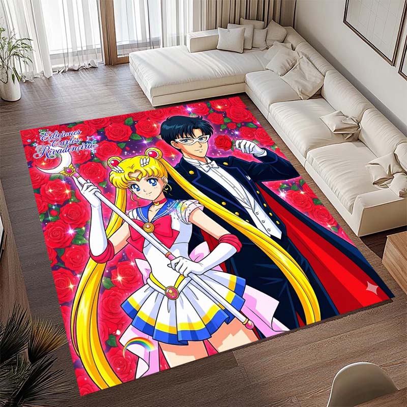 Diese beliebte Spielmatte im Anime-Design mit Pretty Guardian Sailor Moon besteht aus bequemem, weichem, dickem und rutschfestem Flan