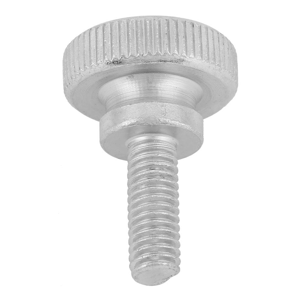 40pcs M6 Zinc Plated Carbon Steel Flat Knurled Head Bolts Thumb Screws (M6*18)