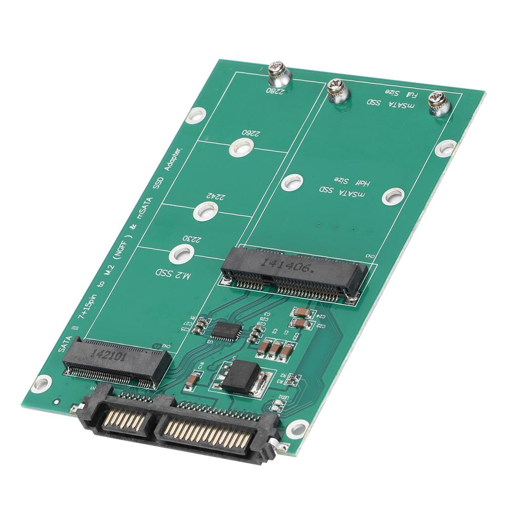 M.2 NGFF To SATA Adapter Stable Convenient Durable Sturdy MSATA SSD To SATA Converter