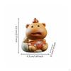 Capybara Tee-Haustier Handgefertigte Figur Niedrige Tonfigur für Geschenkeladen