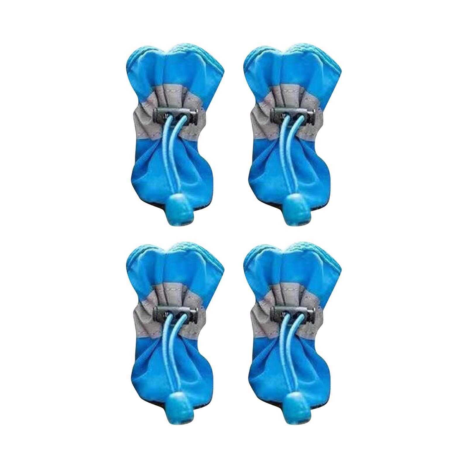 

Обувь для собак, мягкая подошва, резиновые сапоги, утолщенная бархатная обувь, чехлы для лап для собак, водонепроницаемая обувь для домашних животных 6 синий