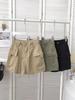 2024 Summer Korean Style Women's Retro High-Waisted Denim Mini Skirt with Side Drawstring Ties