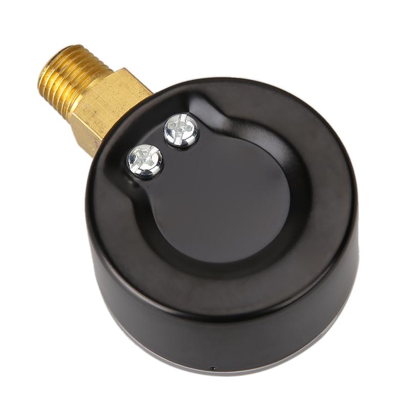50mm 0-15 PSI Low Pressure Gauge 1/4 BSPT Bottom Mount Water Pressure Gauge Fuel Pressure Gauge for Air Gas Water Fuel Liquid