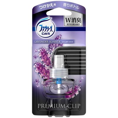 Febreze Deodorizing Air Freshener for Clip Premium Lavender 7mL Cars, Type, Clip, Sonata, Refill,