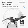 Foldable Office Lounge Chair,2-in-1 Sitting & Sleeping Chair for Nap, Space Saving Lightweight Bed, Sturdy Metal Frame