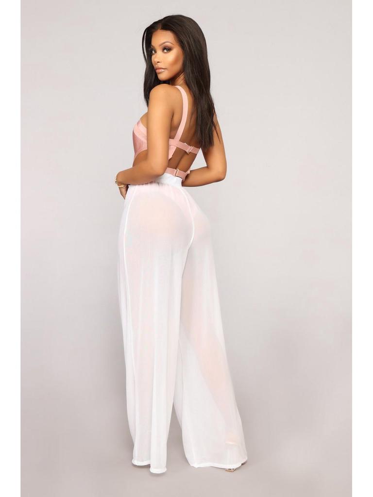 2023 Women's Sexy Mesh See-through Wide-leg Pants - Casual and Comfortable
