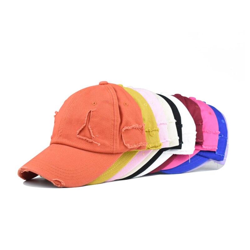 Northwood Solide Löcher Baumwolle Baseball Cap für Frauen verstellbare Snapback Hut Papa Cap Herren Hip Hop Cap