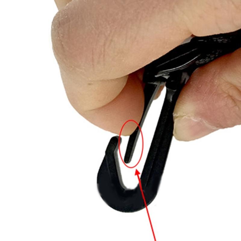 Portachiavi Cintura in Nylon Portachiavi Gancio Tattico Gancio per Cintura Portachiavi Moschettone