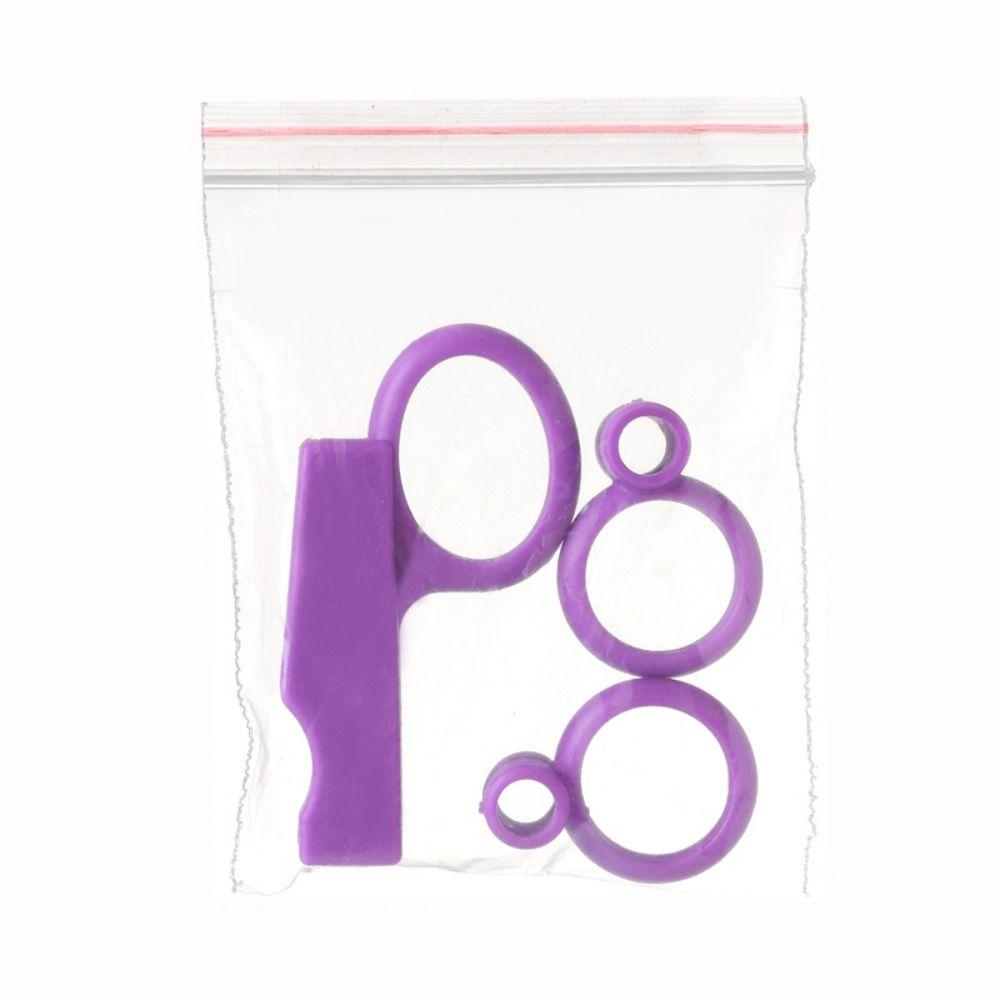 

Silicone Kids Holding Chopsticks Correcting Ring Kitchen Tableware Eating Training фіолетовий