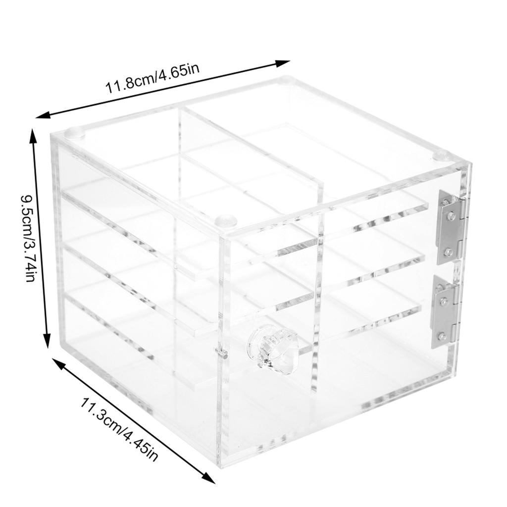 8 Layers False Eyelash Extension Carrying Box Acrylic Storage Box Makeup Cosmetic Case
