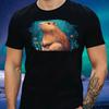 Herren T Shirt Capybara Motiv Baumwolle GrE Xs Bis 5xl Vintage Washed Stylish Fashion Stretched Unisex Breathable