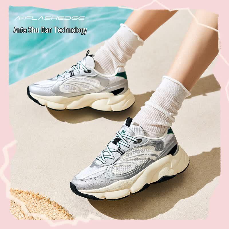 Anta Marshmallow Dad Shoes Women s Retro Casual Sport Shoes 7.5
