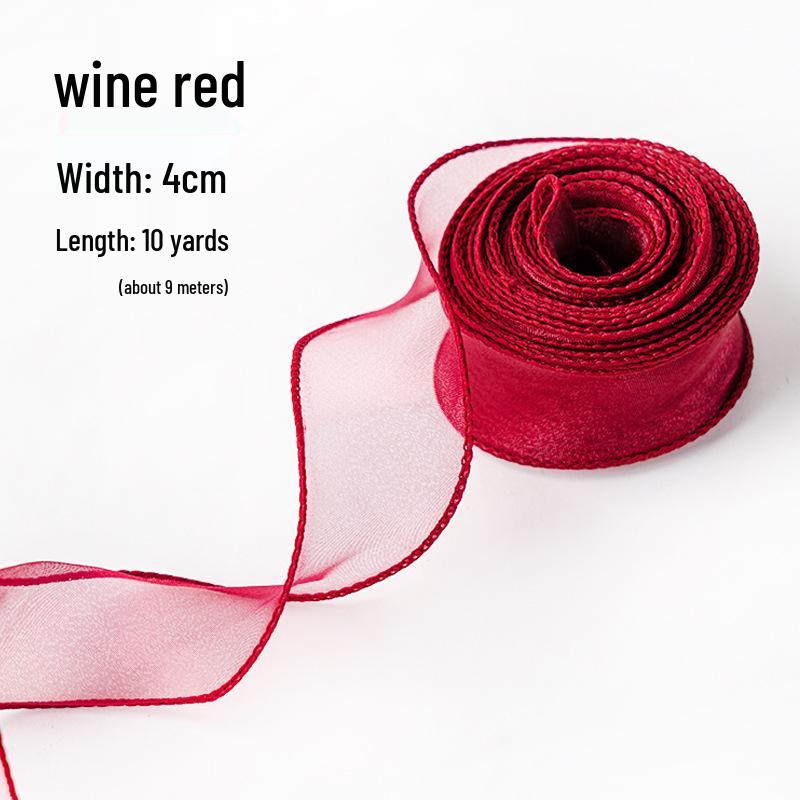 Elegant Fishtail Silk Ribbon for Cake and Bouquet Decoration