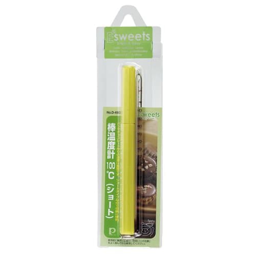 PEARL METAL EE Sweets Stick Thermometer, 100C, Short, D-4903