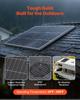 2PCS 100W Bifacial Solar Panels, 23% High-Efficiency N-Type Monocrystalline PV Module with MC4 Output & Aluminum Frame, IP67 Waterproof Solar Panel