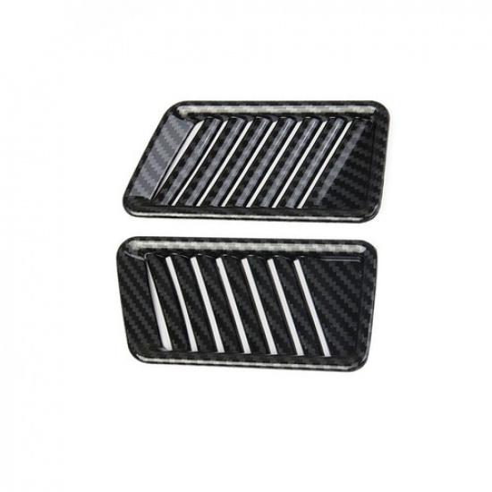 Carbon Fiber Style Air Vent Cover AC Outlet Trim Fit for  Ford F150 F-150 +