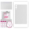 apgo Protective Skin Sticker for the Back Compatible with Samsung Galaxy Tab S9 Plus, Wrap Film, Foil, Vinyl - Pattern Transparent Carbon