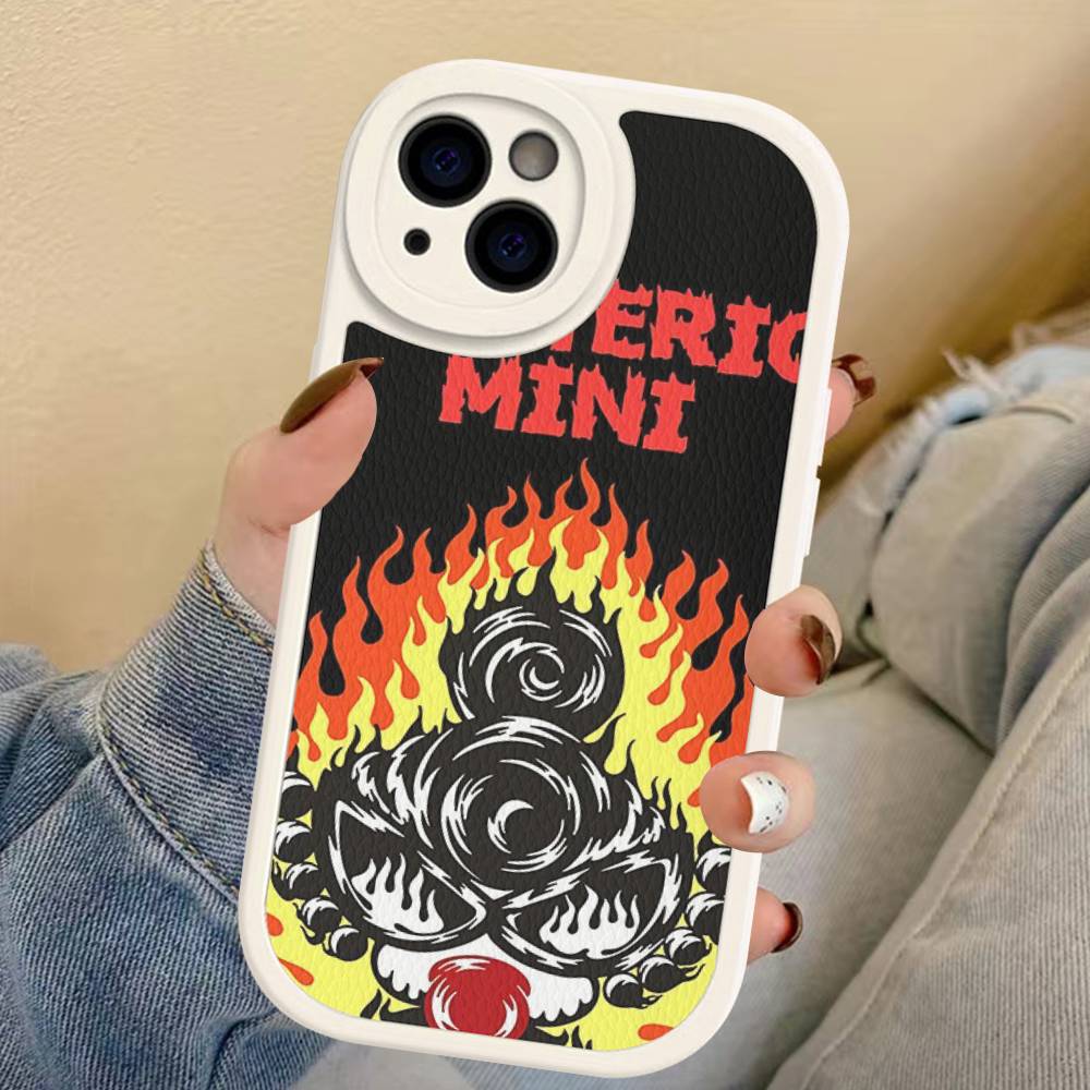 H-Hysteric Cute M-Mini Phone Case For IPhone 11 12 13 14 15 16 Pro Max Plus Leather Cover